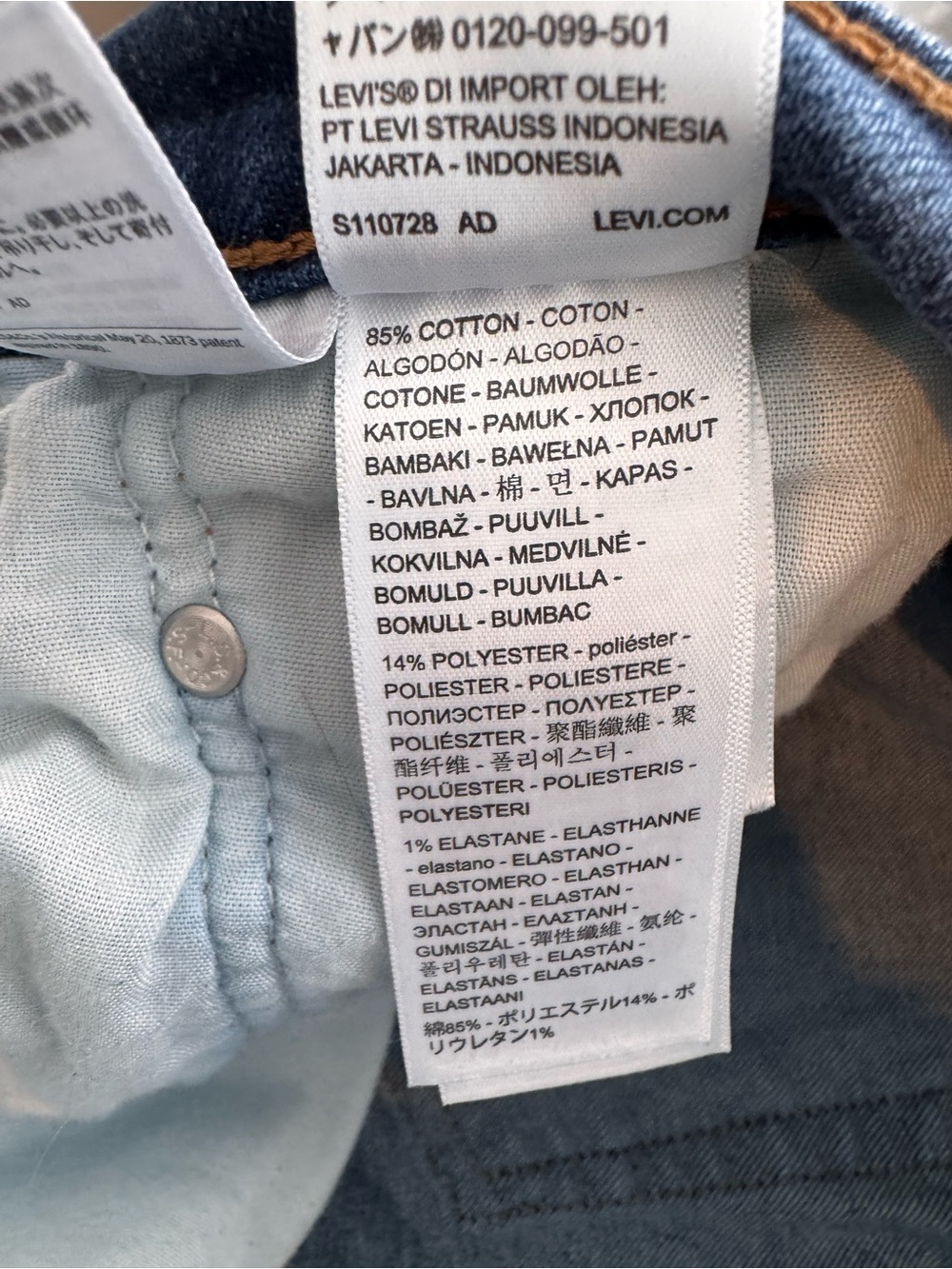 Levi’s Ribcage Straight Button Fly - Picture 6 of 7